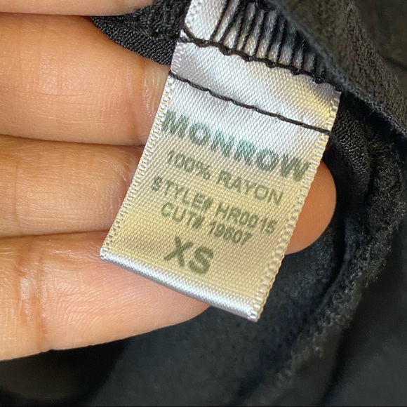 NWT Monrow Crepe Zip Up Romper in Black - Picture 12 of 13